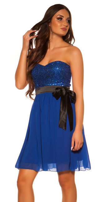 bandeaudress with sequins and loop Blue